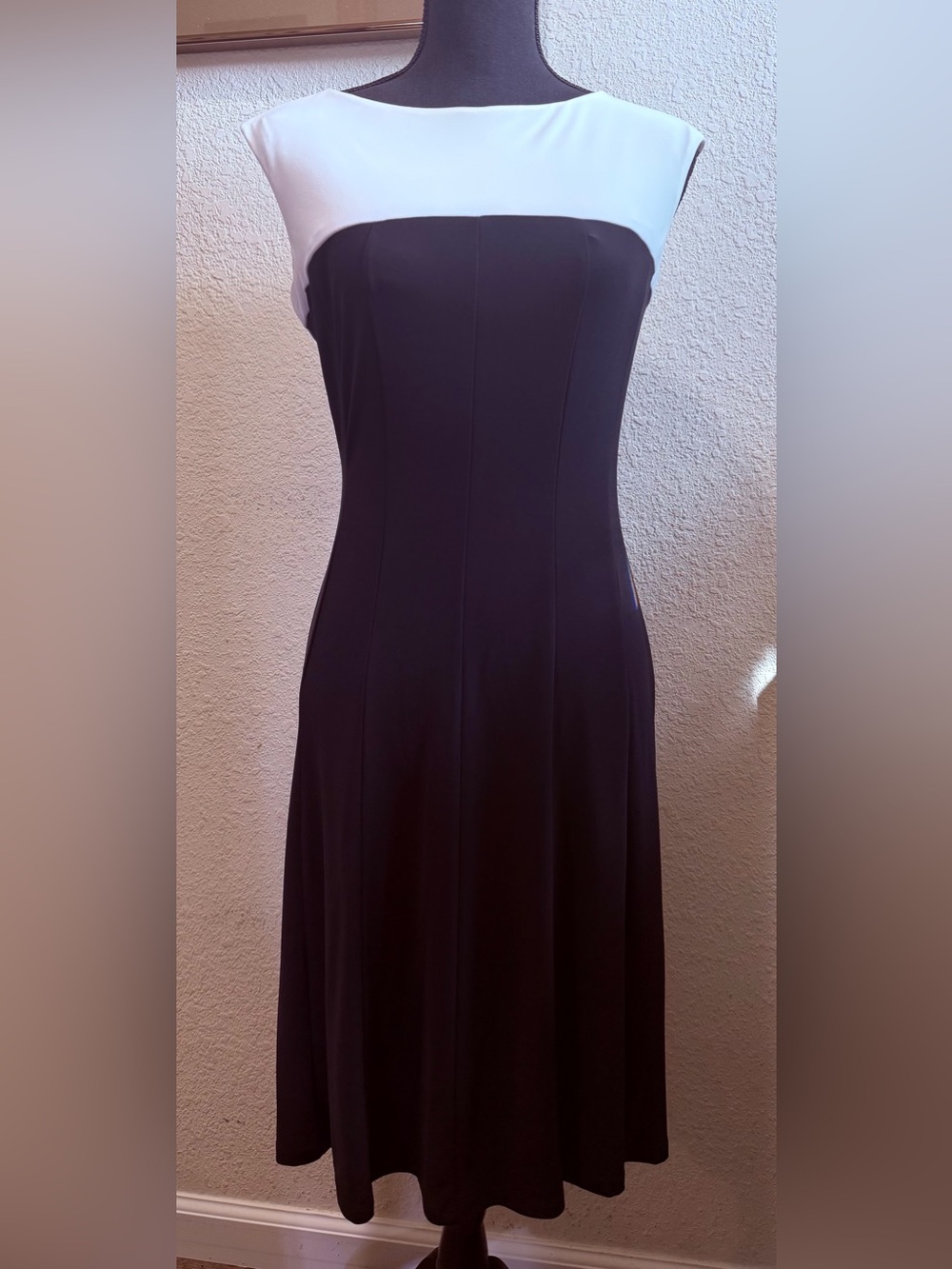 Lauren Ralph Lauren Black and White Sleeveless Dress